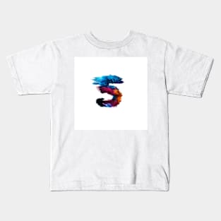 Lucky number five 5 made of paint Kids T-Shirt